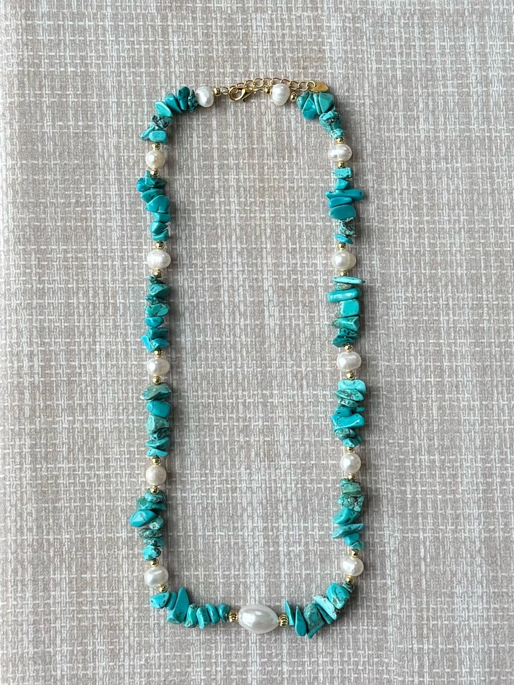 NWOT Tuckernuck Turquoise and Pearl Necklace